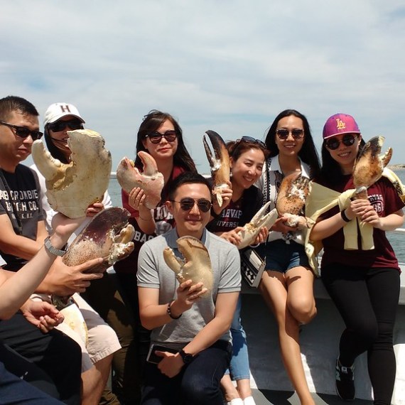 a group of people posing for the camera