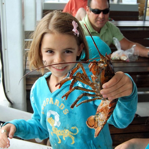 a person sitting on a table