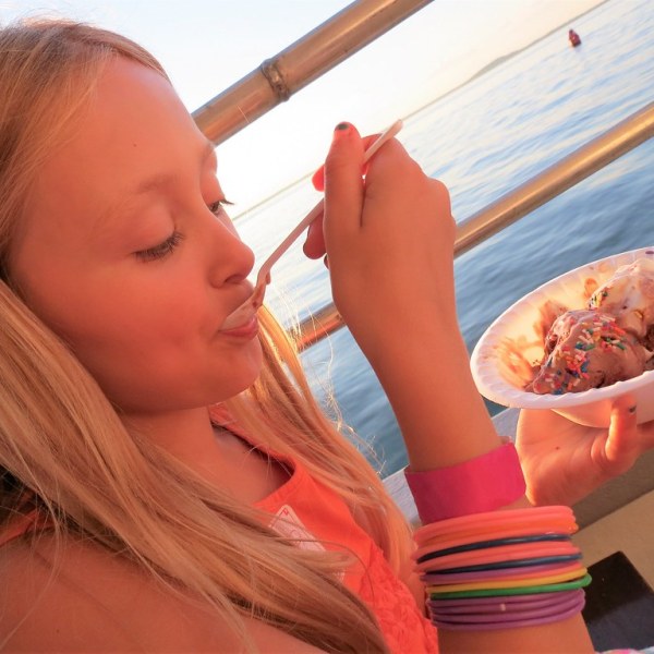 a woman taking a selfie