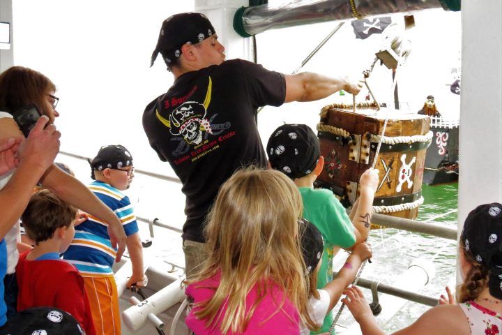 a group of people looking at each other