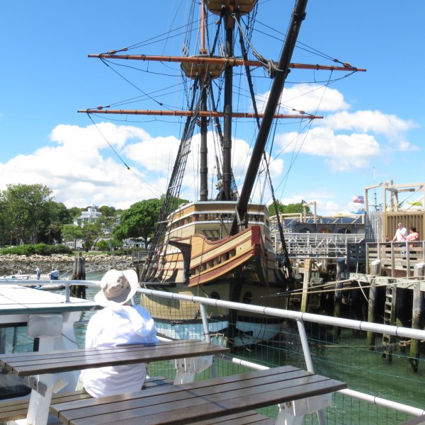 a group of people on a boat