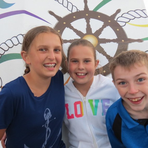 a group of people posing for the camera