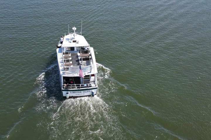 a small boat in a body of water